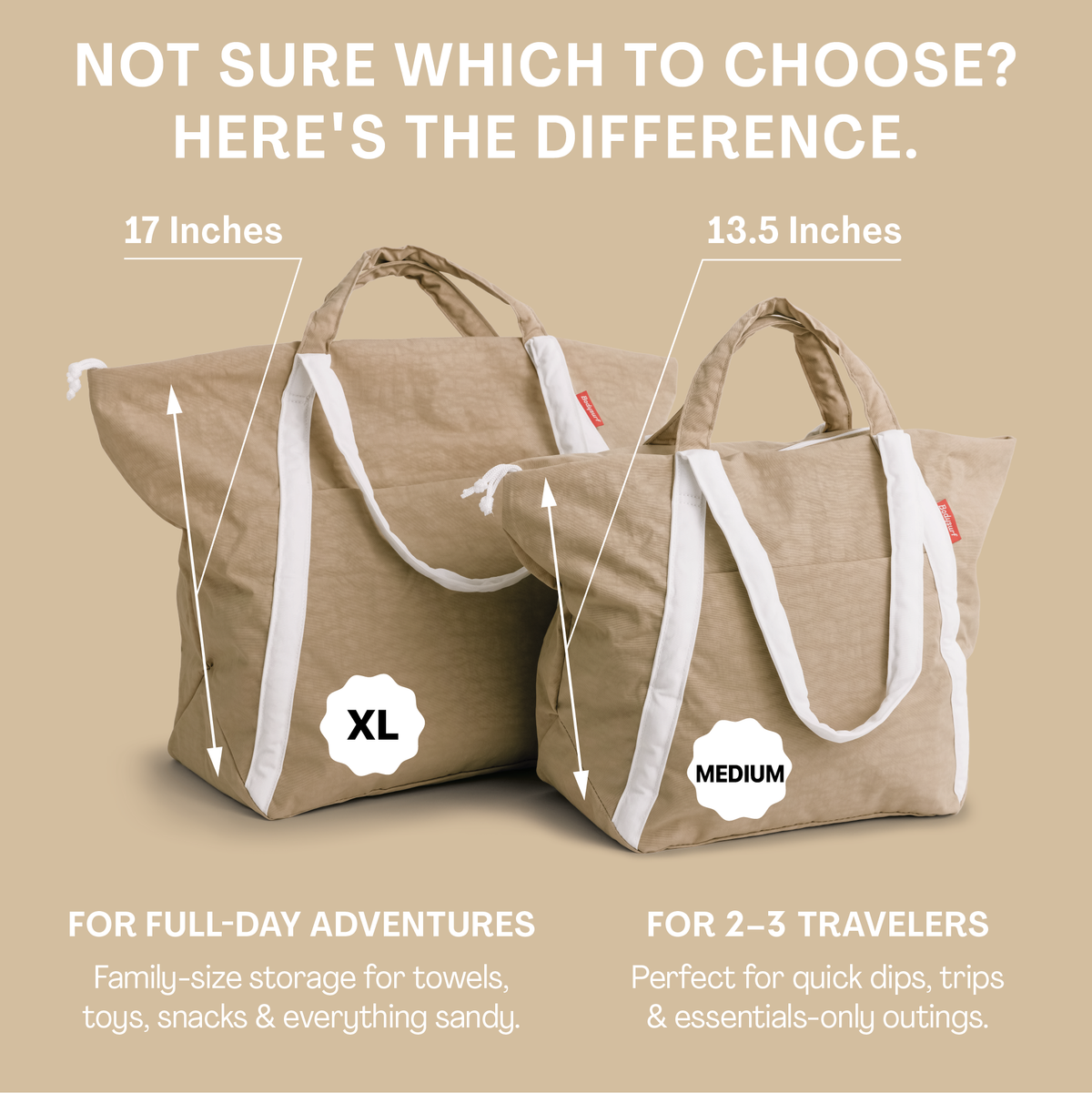 Medium Ripstop Nylon Waterproof Beach Bag