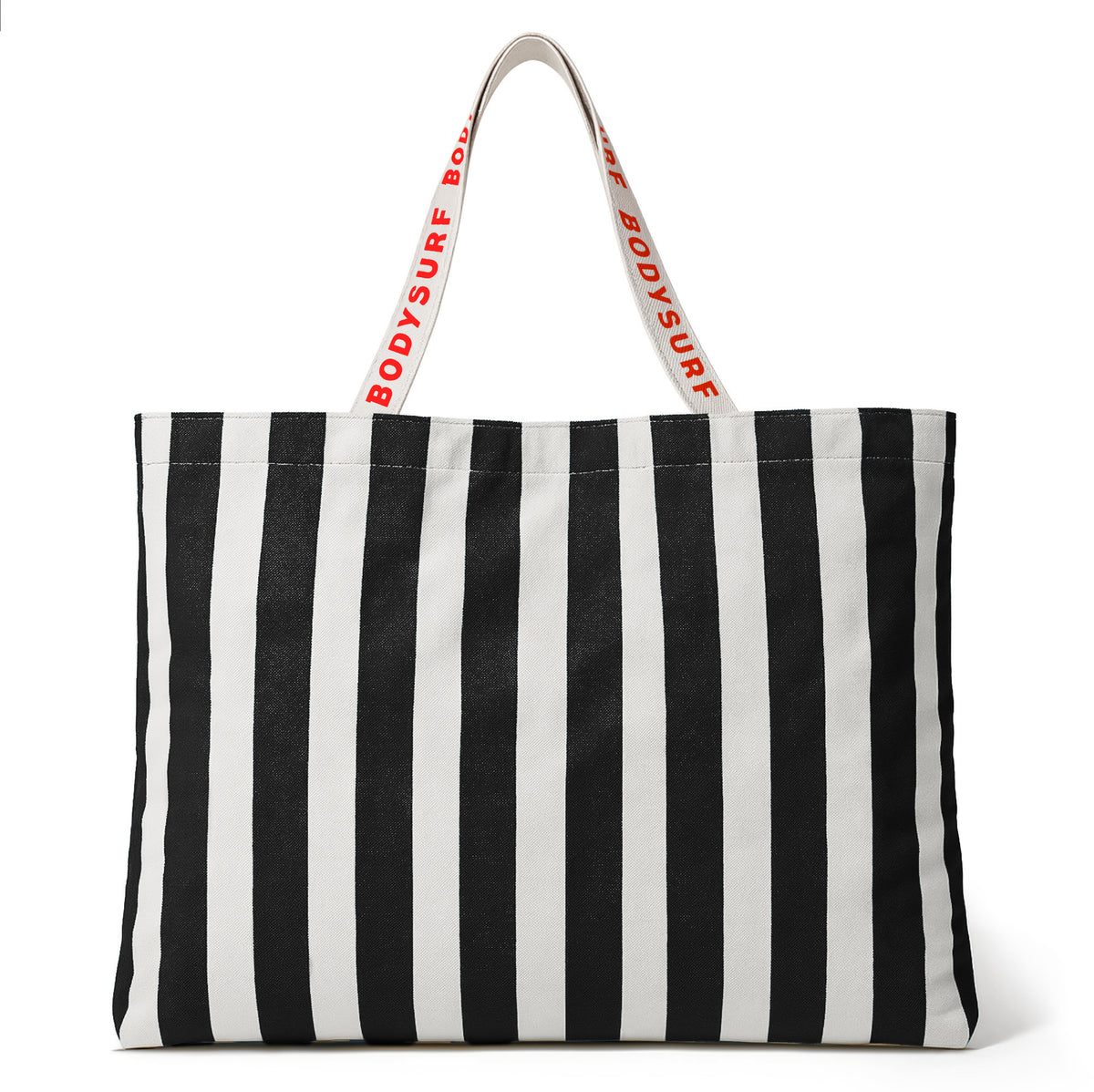 Organic Cotton Canvas Tote Bag with Aesthetic Striped Design