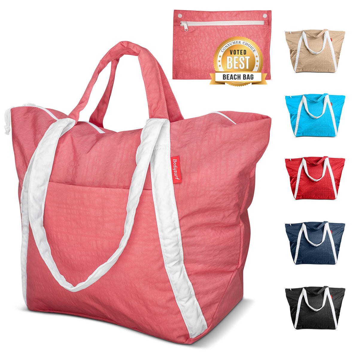 Medium Ripstop Nylon Waterproof Beach Bag